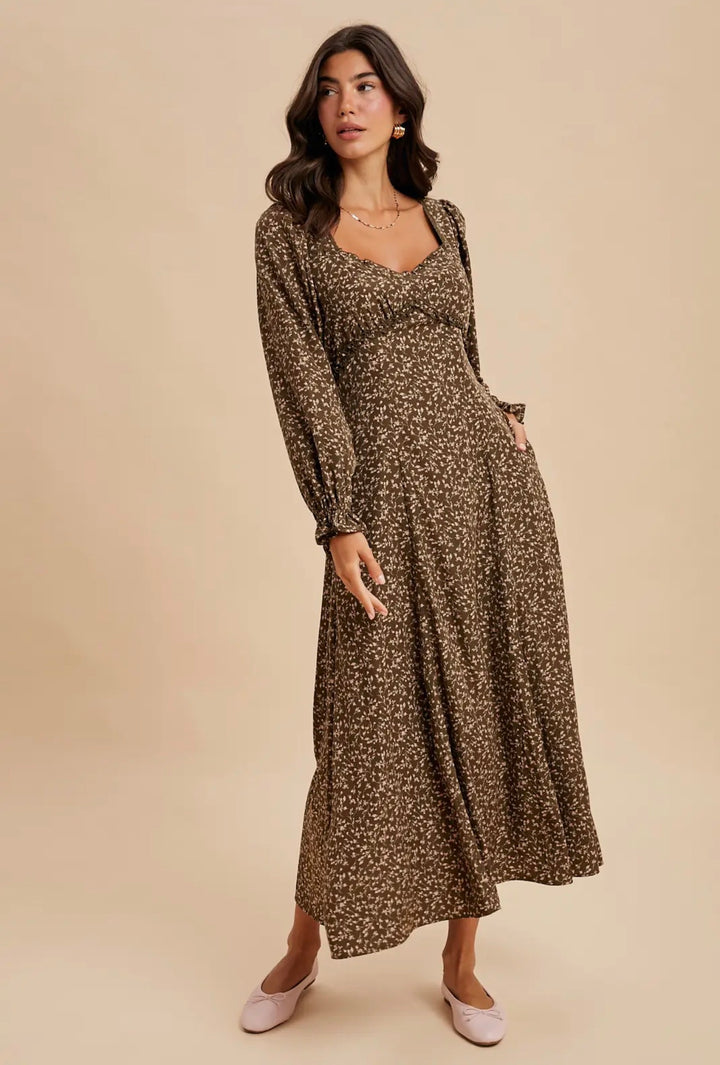 The Reese | Sweetheart Floral Maxi Dress