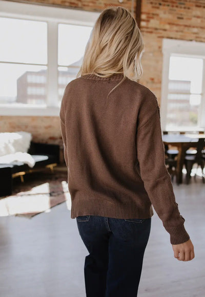 Adalee | Hollow Knit Cardigan