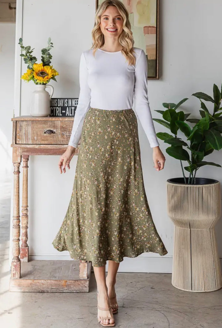 Ditsy Floral Skirt