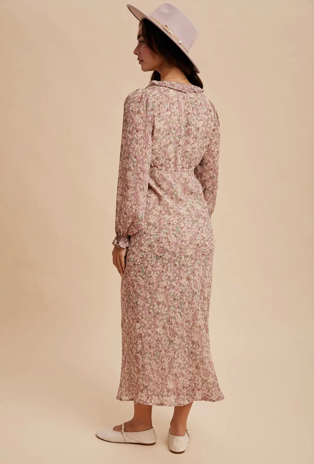 The Addilyn | Ruffled Floral Maxi Dress